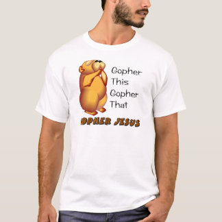 T-shirt Conception chrétienne de prière de Gopher
