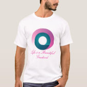 T-shirt Conception circulaire Abstraite moderne (Devant)