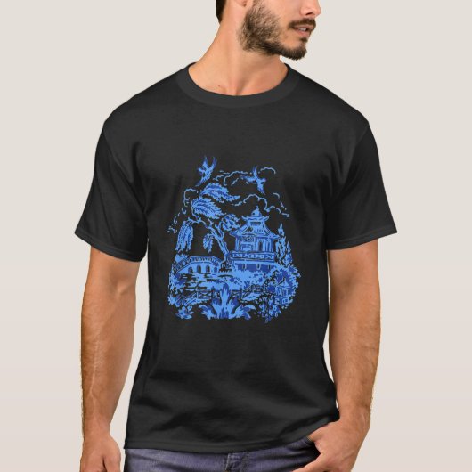 T-shirt Conception classique de la Chine de Willow bleue v (Devant)