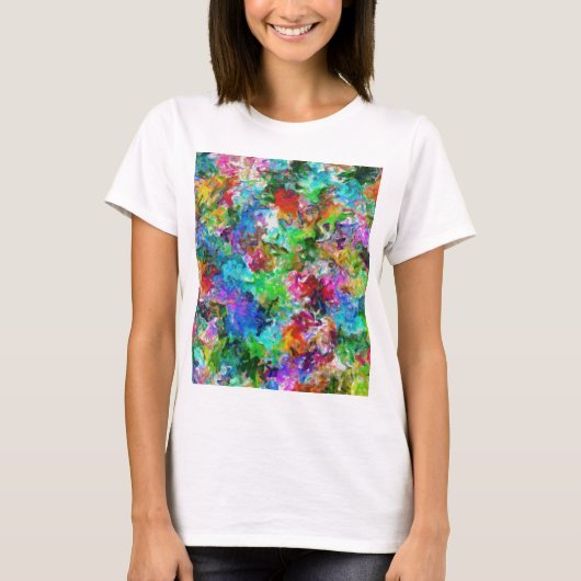 T-shirt Conception colorée d'abrégé sur mélange (Devant)