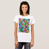 T-shirt Conception colorée d'abrégé sur mélange (Devant entier)