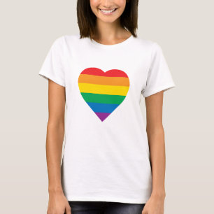 T-shirt Conception colorée d'arc-en-ciel de la fierté