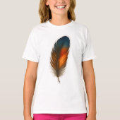 T-shirt Conception colorée en plumes (Devant)