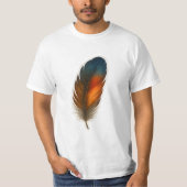 T-shirt Conception colorée en plumes (Devant)