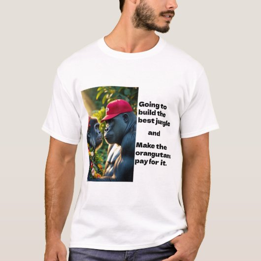 T-shirt Conception comique de Trump (Devant)