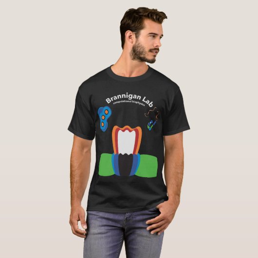 T-shirt Conception composite pour un Arrière - plan sombre (Devant entier)