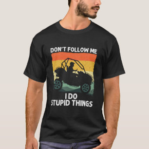 T-shirt Conception côte à côte pour hommes femmes UTV ATV