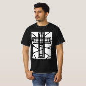 T-shirt Conception croisée Abstraite (Devant entier)