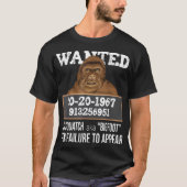 T-shirt Conception d'affiche de recherche de Bigfoot drôle (Devant)