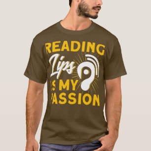 T-shirt Conception d'aide à l'ouïe pour la langue des sign