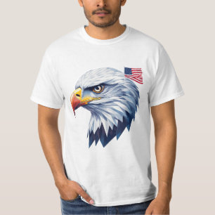 T-shirt Conception d'aigle géométrique USA – Moderne et pa