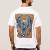T-shirt conception d'ailes d'art abstrait (Dos)