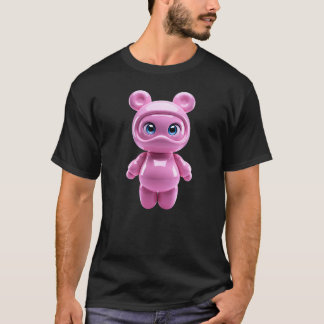 T-shirt Conception d'alien rose kawaii créature de l'espac