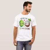 T-shirt Conception d'amitié chouette lime et noix de coco (Devant entier)