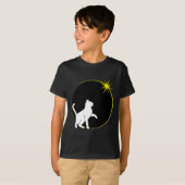 T-shirt Conception d'amour de chat d'éclipse solaire (Devant entier)