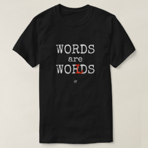 T-shirt Conception d'amour de langue Mots Sont Des Mondes