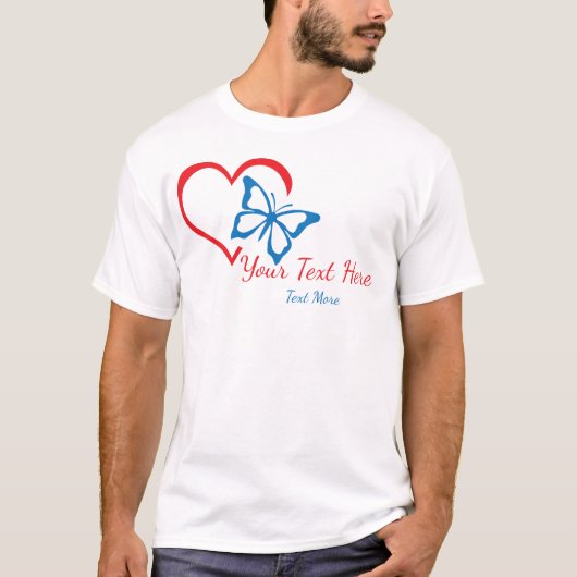 T-shirt Conception d'amour et de romance avec des éléments (Devant)