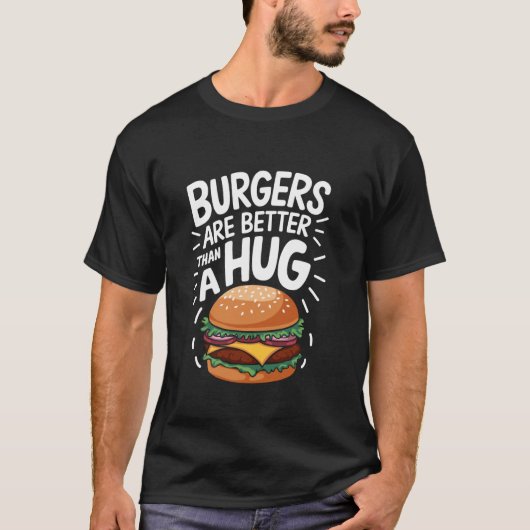 T-shirt Conception d'amoureux de burger cheeseburger pour (Devant)