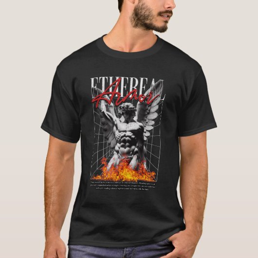 T-shirt conception d'ange de l'armure d'éther (Devant)