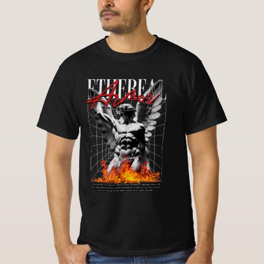 T-shirt conception d'ange de l'armure d'éther (Devant)