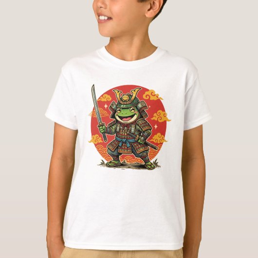 T-shirt Conception d'animal de guerrier de samouraï de gre (Devant)