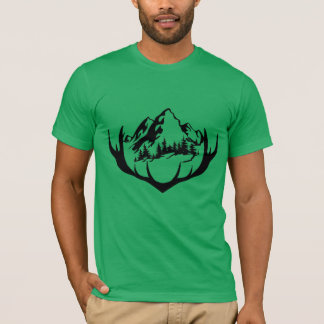 T-shirt Conception d'Antler de montagne et de forêt inspir