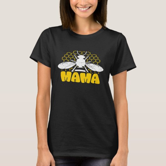 T-shirt Conception d'apiculture Mama Bee pour les apiculte (Devant)