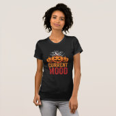 T-shirt Conception d'arbre de citrouille d'humeur actuelle (Devant entier)