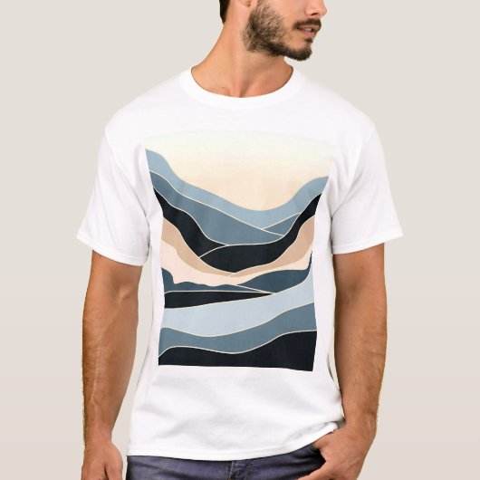 T-shirt Conception d'archives colorées dynamiques (Devant)