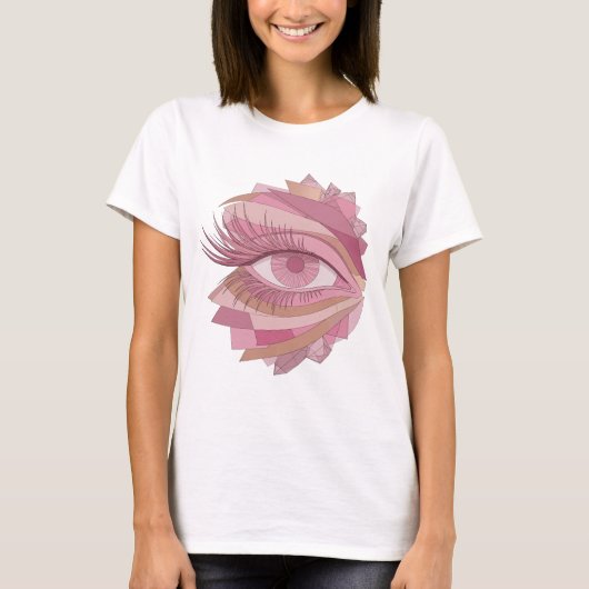T-shirt Conception d'art abstrait argent dynamique (Devant)