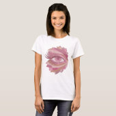 T-shirt Conception d'art abstrait argent dynamique (Devant entier)