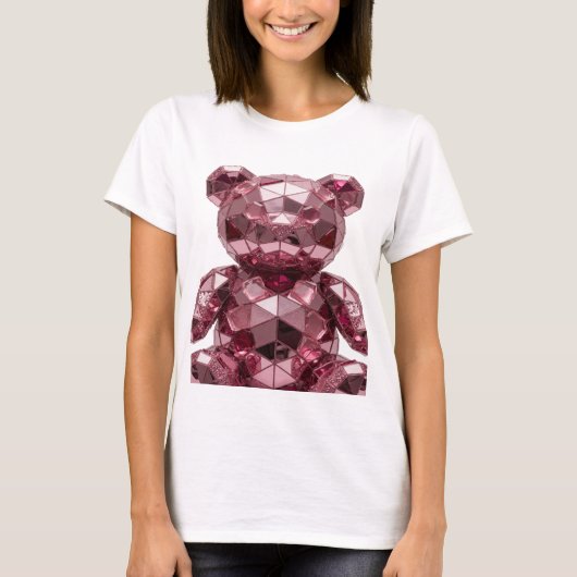 T-shirt Conception d'art abstrait argent vibrant (Devant)