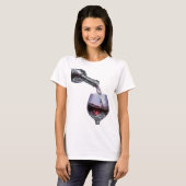T-shirt Conception d'art abstrait argenté chic (Devant entier)