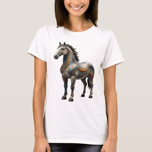 T-shirt Conception d'art abstrait argenté Cool (Devant)