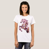 T-shirt Conception d'art abstrait argenté frais v2 (Devant entier)