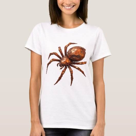 T-shirt Conception d'art abstrait argenté vif (Devant)