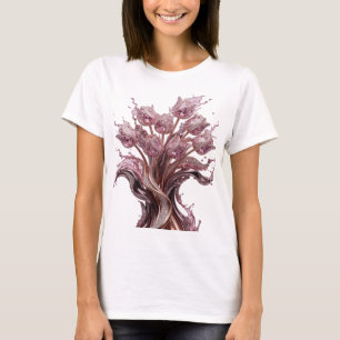 T-shirt Conception d'art abstrait argenté WITTY v3