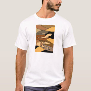 T-shirt Conception d'art abstrait de chien de lévrier