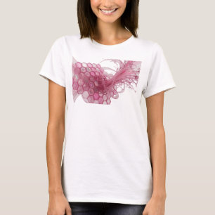 T-shirt Conception d'ART ABSTRAIT en Argent Moderne