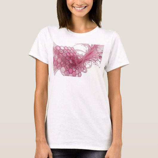T-shirt Conception d'ART ABSTRAIT en Argent Moderne (Devant)