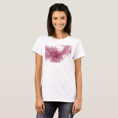 T-shirt Conception d'ART ABSTRAIT en Argent Moderne (Devant entier)