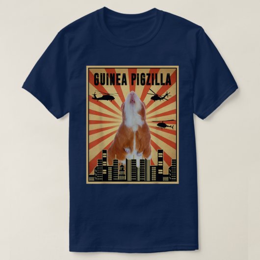 T-shirt Conception d'art de couverture de Retro Guinea Pig (Design devant)