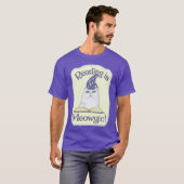 T-shirt Conception d'art de dessin animé de chat de lectur (Devant entier)