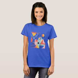T-shirt Conception d'art géométrique abstrait