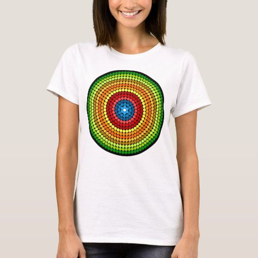 T-shirt Conception d'art mandala abstrait pointillé-65904 (Devant)