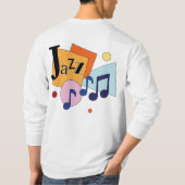 T-shirt Conception d'art moderne jazz coloré (Dos)