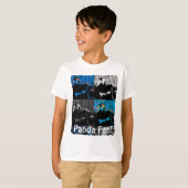 T-shirt Conception d'art moderne multi-panneaux d'ours Pan (Devant entier)
