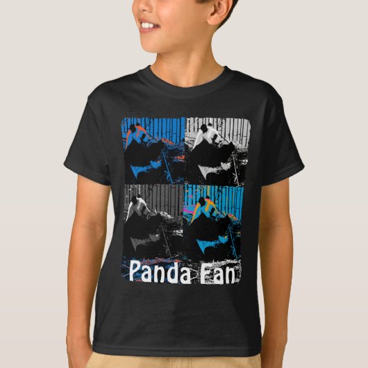 T-shirt Conception d'art moderne multi-panneaux d'ours Pan (Devant)