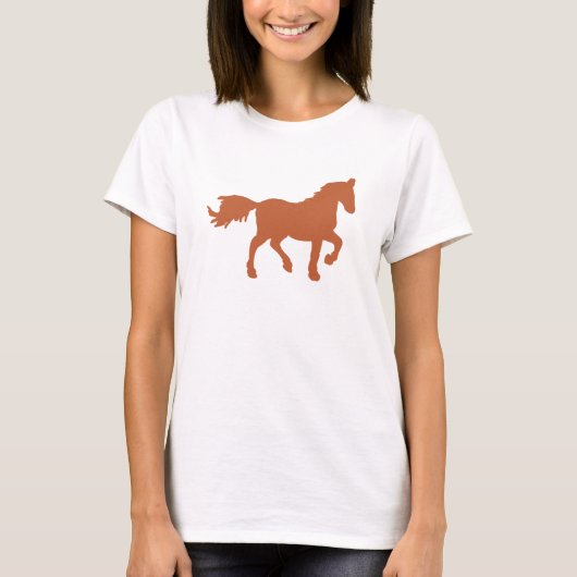 T-shirt Conception d'astrologie de cheval en bronze – Anné (Devant)