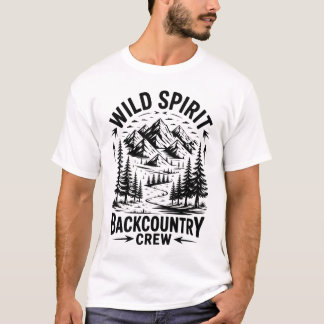 T-shirt Conception d'aventure d'esprit sauvage